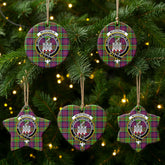 McDonald (Clan Ranald) Tartan Crest Christmas Ceramic Ornament